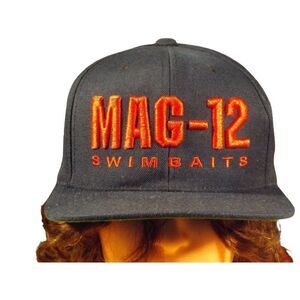 The Classics Yupoong‎ Snapback Hat MAG-12 Swim Baits Fishing Outdoors